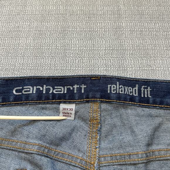 Carhartt Jeans Mens 38x30 Relaxed Fit Rugged Flex Straight Leg Workwear Pants - Picture 2 of 10